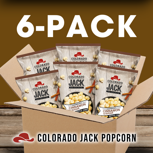 6-Pack Cinnamon & Sugar Kettle Corn 5oz Bag