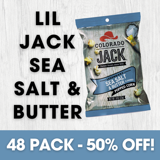 Li'l Jacks Sea Salt & Butter Snack-Sized .8oz Bags 48-Pack