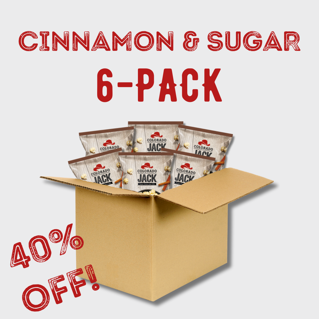 AUTUMN SALE | 6 PACK | Legendary Cinnamon & Sugar Kettle Corn – 5 oz