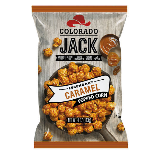 Colorado Jack Caramel Popcorn 6-Pack Mid-Sized 4oz Bags