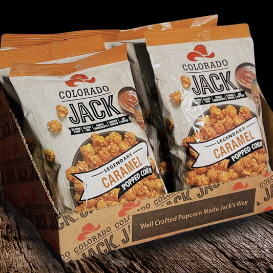 Colorado Jack Caramel Popcorn 6-Pack Mid-Sized 4oz Bags