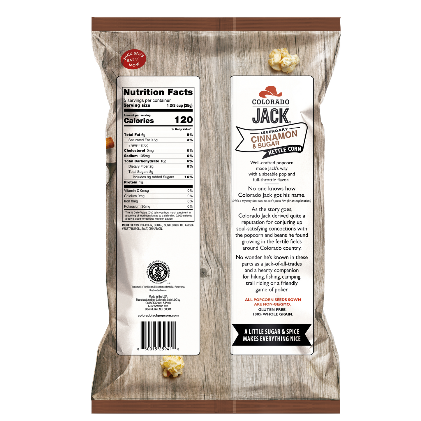 AUTUMN SALE | 12 PACK | Legendary Cinnamon & Sugar Kettle Corn – 5 oz