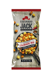 Colorado Mix:  You'll love this sweet and spicy blend of Caramel and White Cheddar Jalapeno.